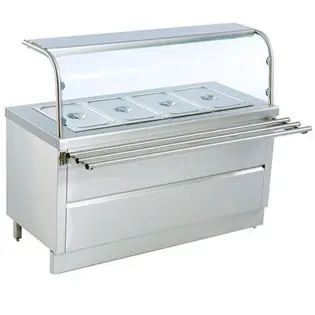 bain marie with sneeze guard